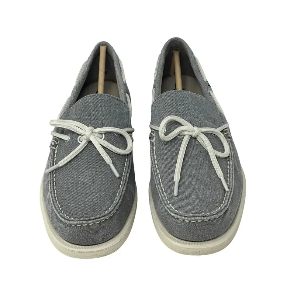 Eastland Men's Grey Yarmouth Canvas Boat Shoes 8D